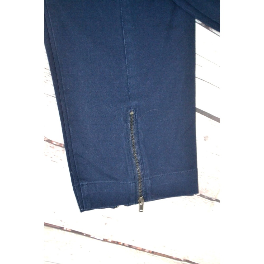 EILEEN FISHER Women's Cotton Blend Dress Chino Pants - Zippered Ankle SIZE LARGE - Picture 3 of 10